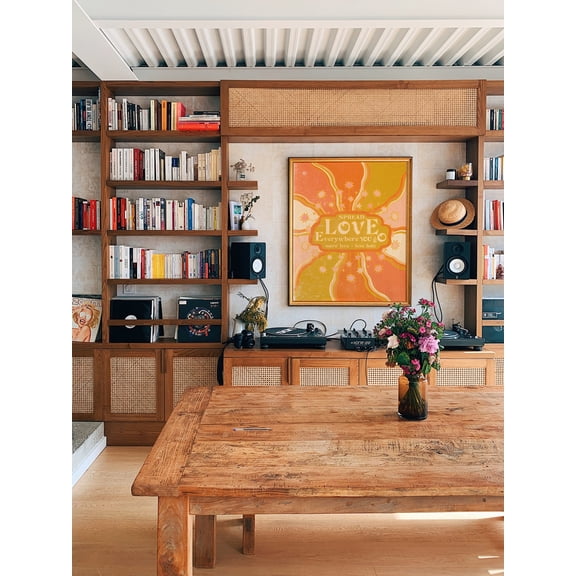 Summer of Love Poster Retro 60s Hippie Wall Art, Poster Only