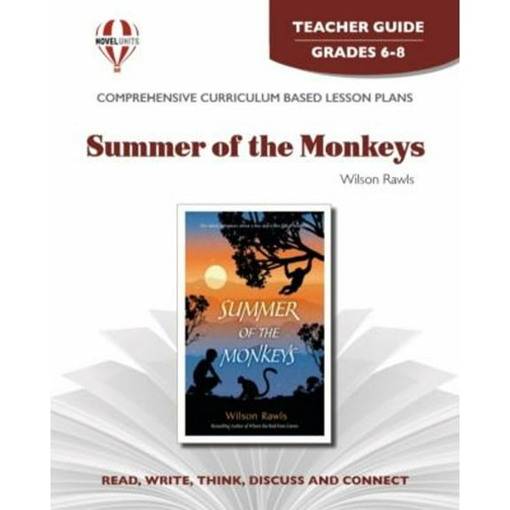 Pre-Owned Summer of the Monkeys Novel Units Teacher Guide (Paperback) 9781561370658