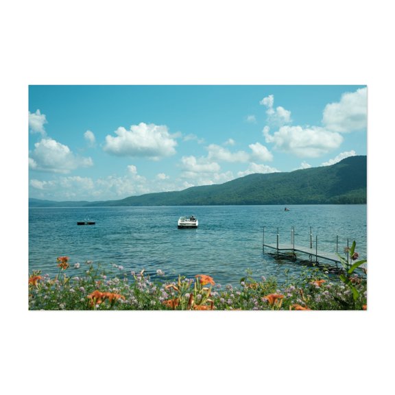 Summer on Lake George 02 - Silver Bay New York Photography Unframed Wall Art Print 5 x 7 inches