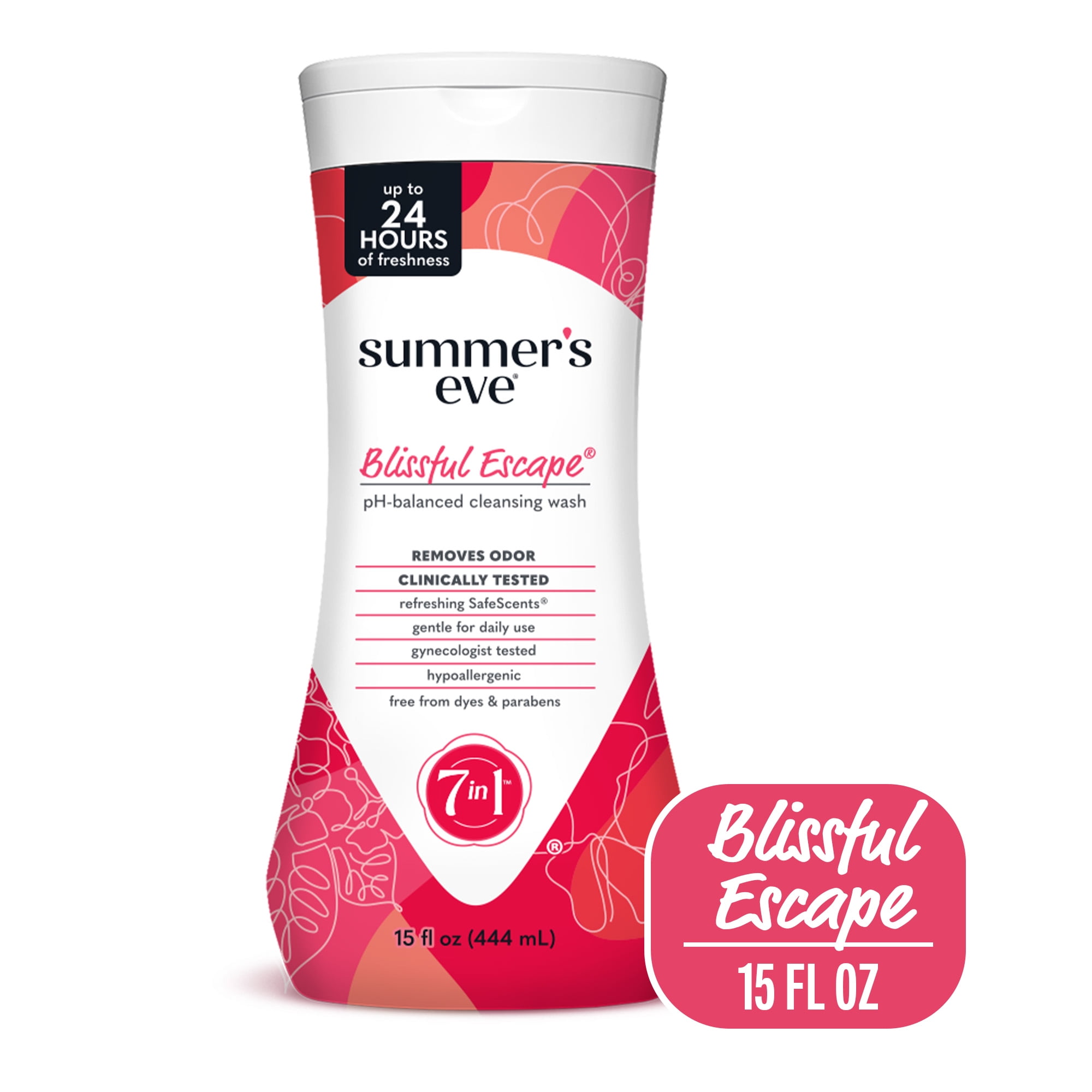 SUMMER'S EVE Summers Eve Blissful Escape Daily Feminine Wash, Removes Odor, pH Balanced, 15 fl oz