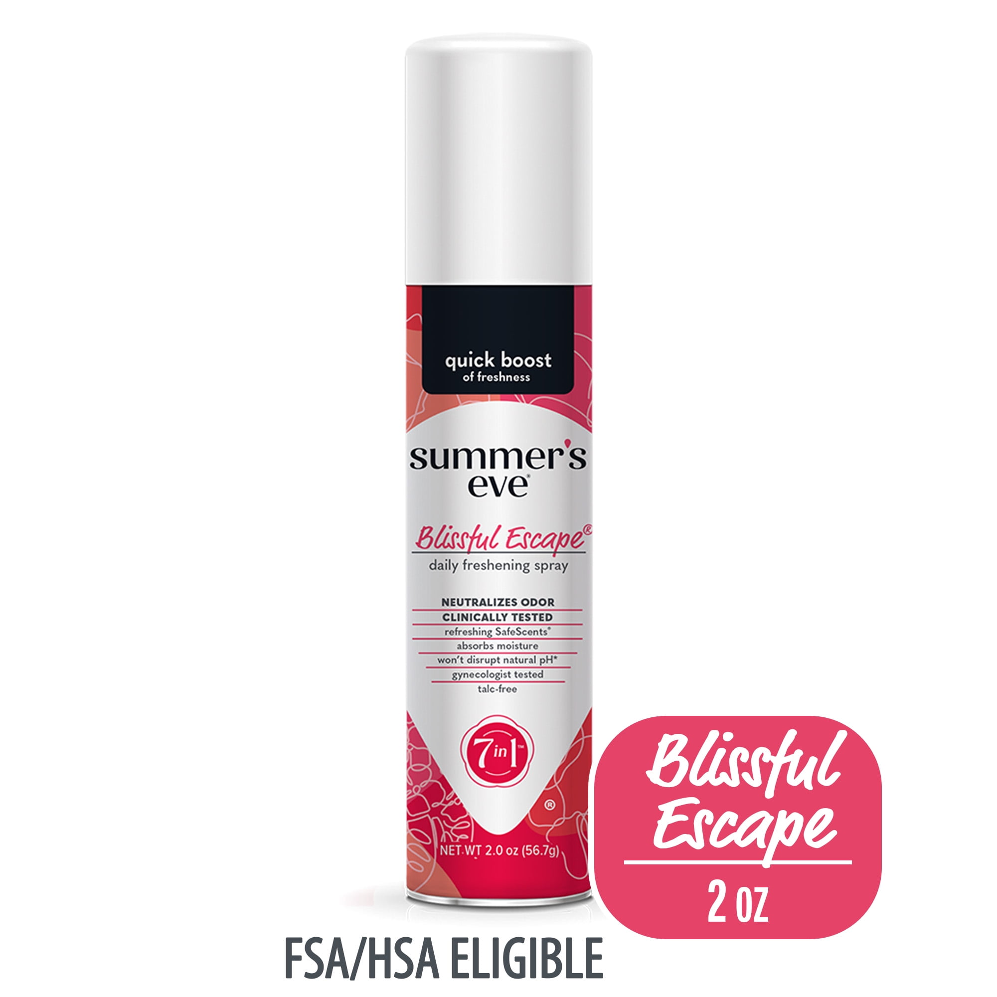 Summer's Eve Blissful Escape Daily Refreshing Feminine Spray, 2 oz