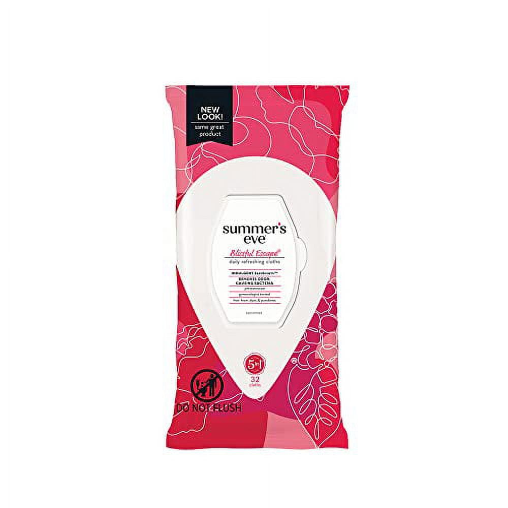 SummerÃ¢â‚¬â„¢s Eve Blissful Escape Daily Refreshing Feminine Wipes, pH