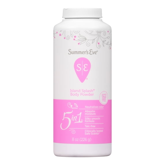 Summer's Eve Body Powder, Prevents Moisture, Island Splash, 8oz