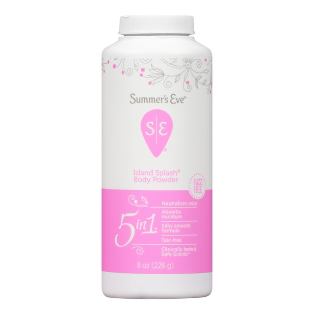 Summer's Eve Body Powder, Prevents Moisture, Island Splash, 8oz
