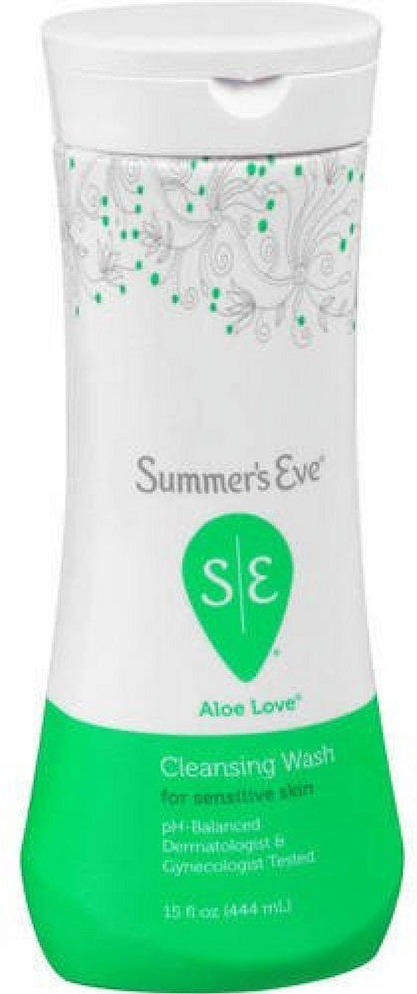 Summer's Eve Cleansing Wash For Sensitive Skin, Aloe Love 15 oz (Pack of 3)
