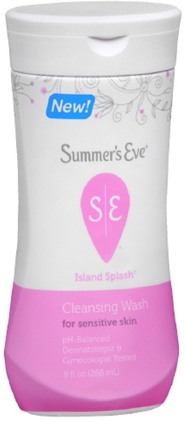 Summer's Eve Cleansing Wash for Sensitive Skin, Island Splash 9 oz (Pack of 6)