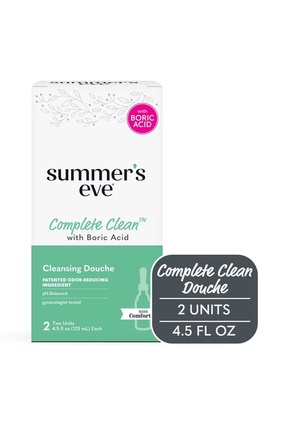 Vaginal Douche, Complete Clean, 2 Units, 4.5 oz Each