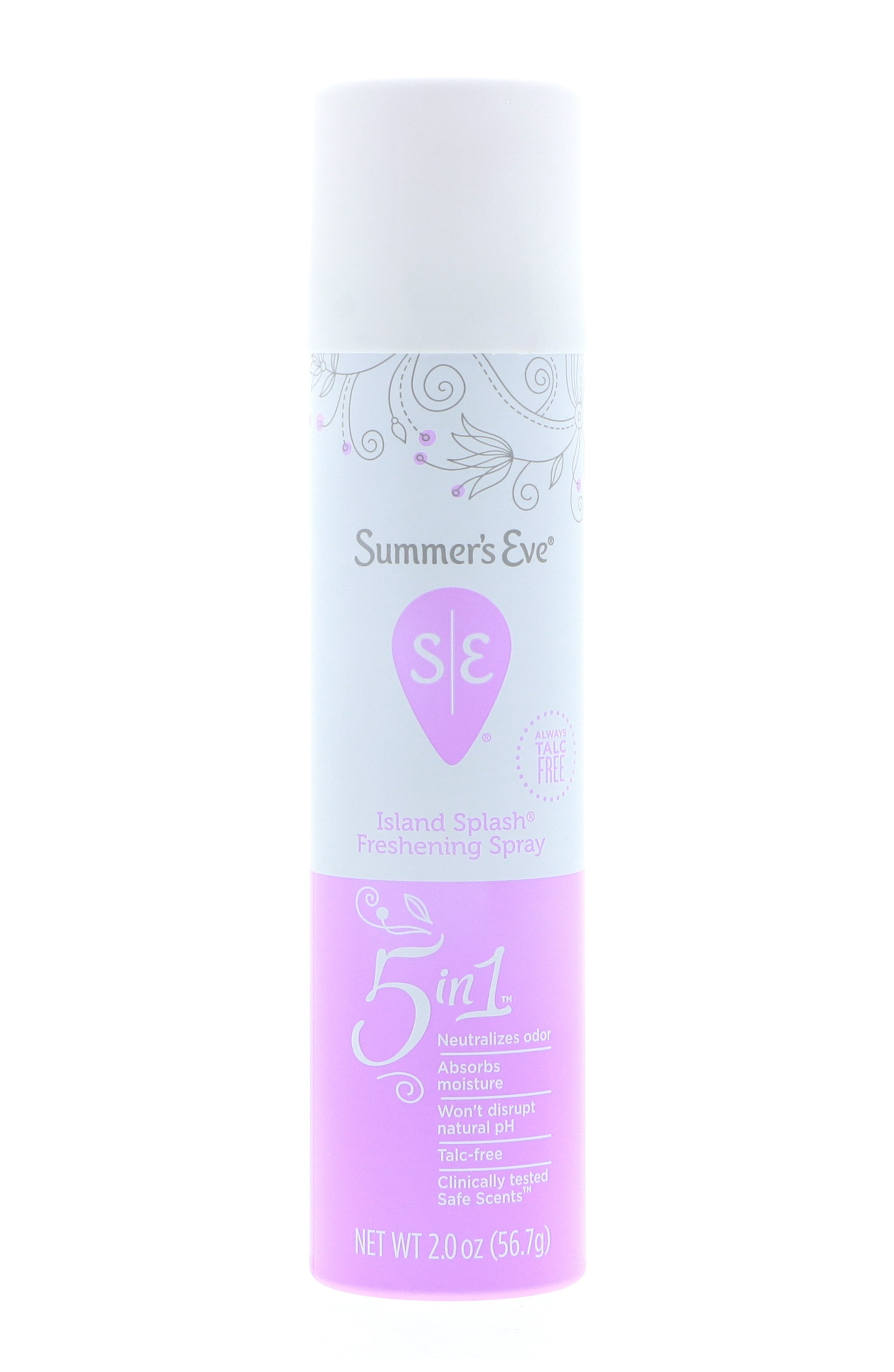Summer's Eve Deodorant Spray, Island Splash, 2.0 Oz, 6 Pack 6 Pack