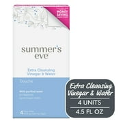 Summer's Eve Douche, Extra Cleansing Vinegar & Water, 4 Units, 4.5 oz Each