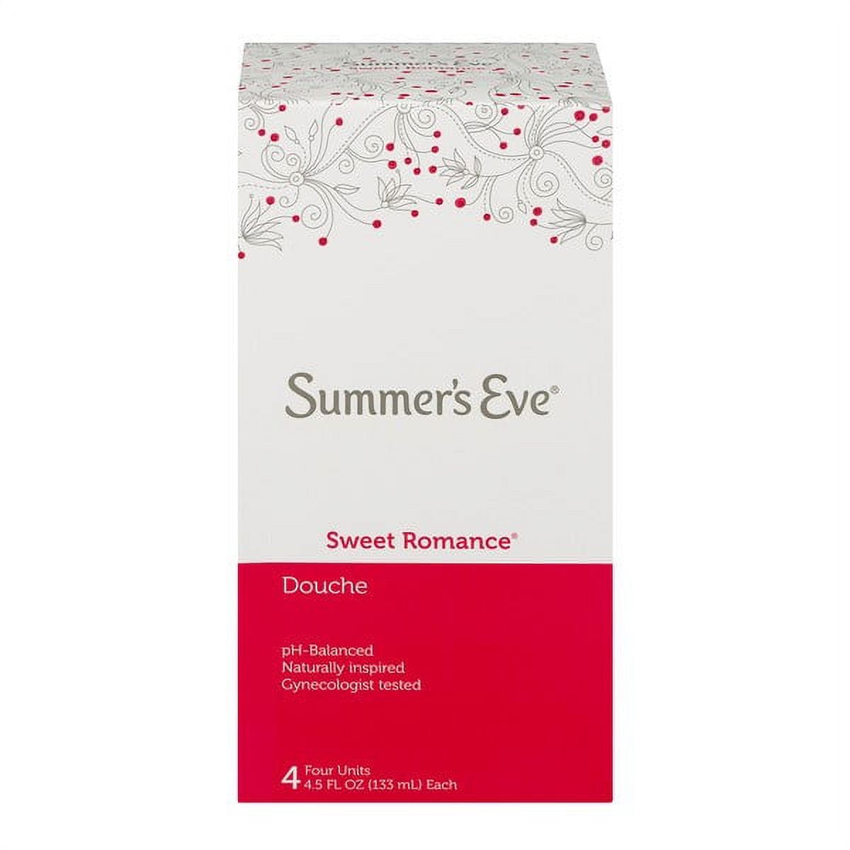 Summer's Eve Douche, Sweet Romance, 4 Units, 4.5 oz Each