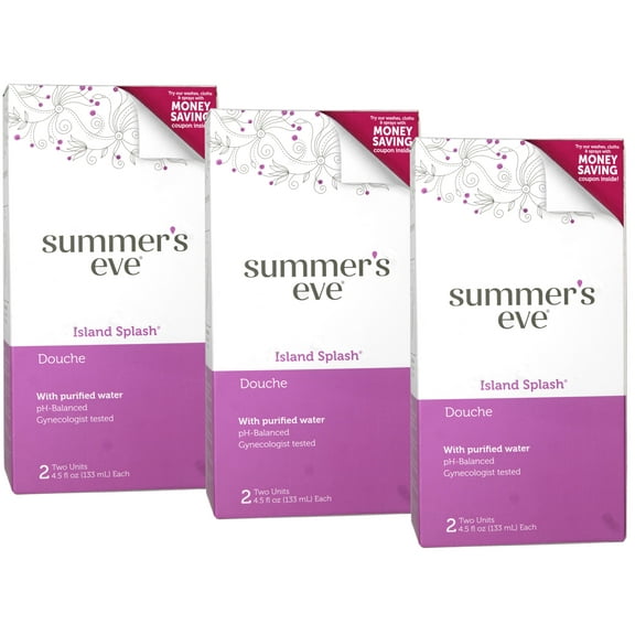 Summer's Eve Douches Island Splash 2 Each (Pack of 3)