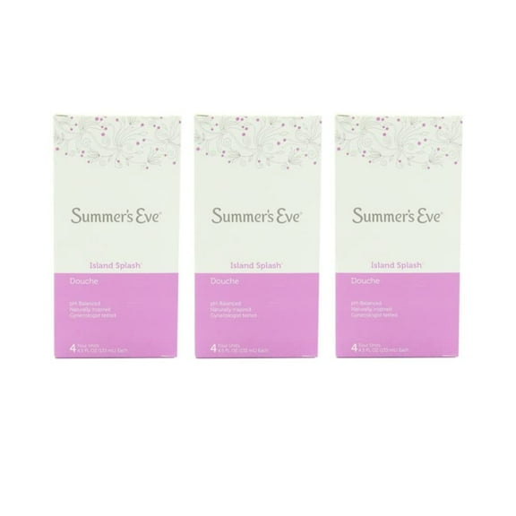 Summer's Eve Douches Island Splash, 4 ct, 4.5 oz (Pack - 3)