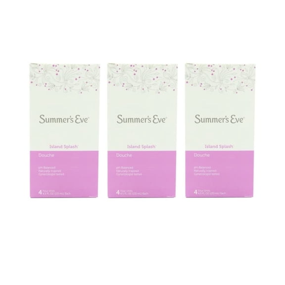 Summer's Eve Douches Island Splash, 4 ct, 4.5 oz (Pack - 3)