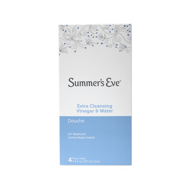 Summer's Eve Extra Cleansing Vinegar & Water Douche, 4 Count, 4.5 oz