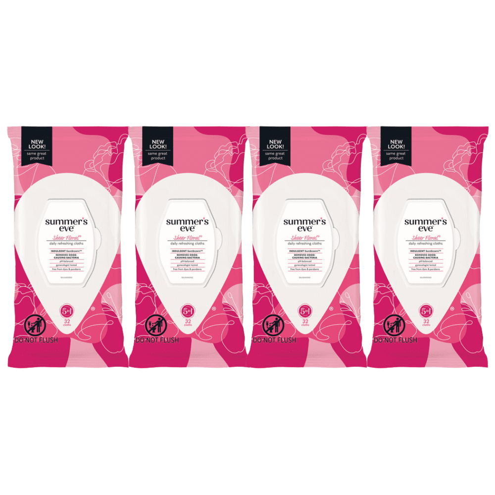 Summer's Eve Feminine Cleansing Cloths, Sensitive Skin, Sheer Floral