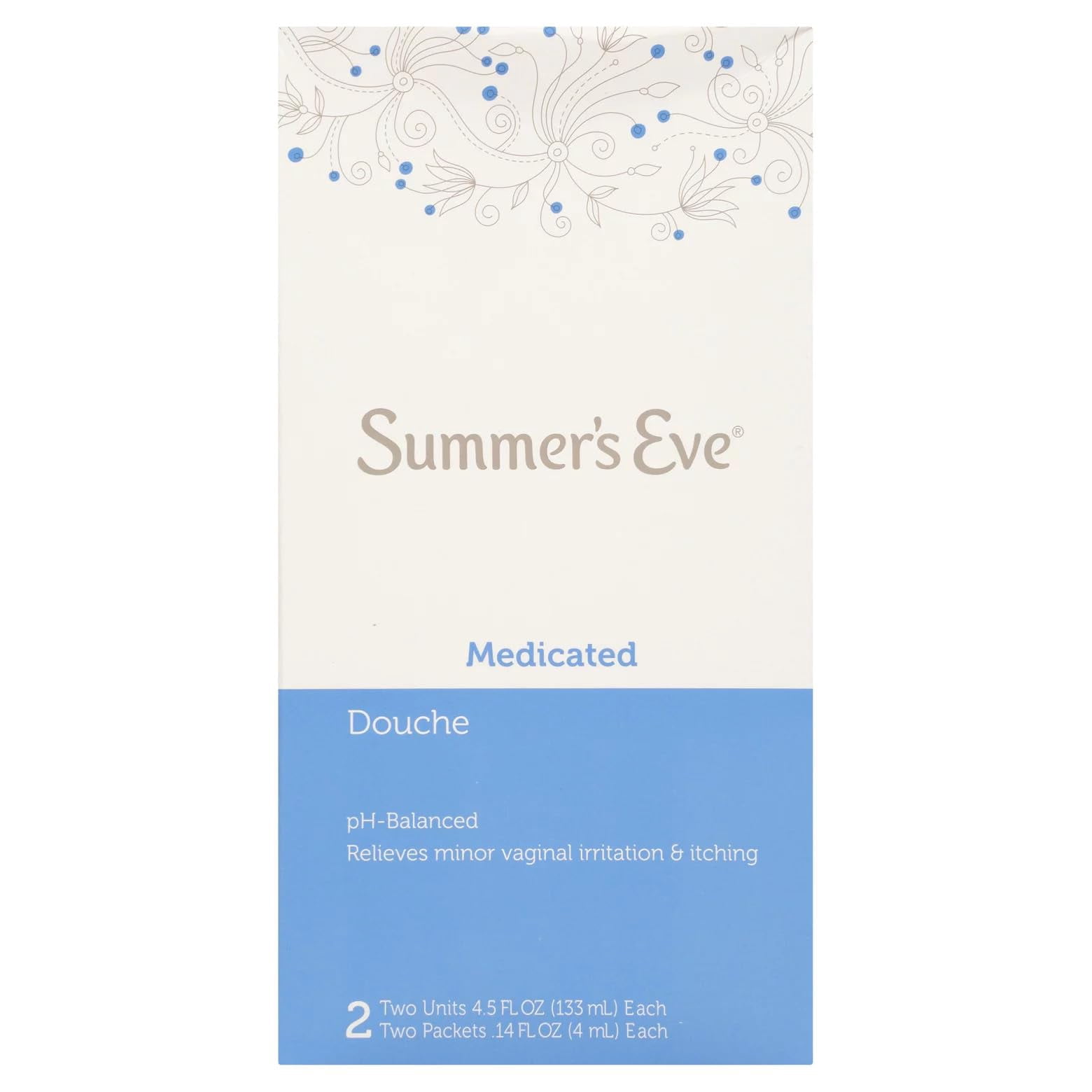 Summer's Eve, Feminine Cleansing SE33 Douche, Medicated, 2 Ct. 4.5 oz