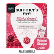 Summer's Eve Feminine Cleansing Wipes, Blissful Escape, 12 Count