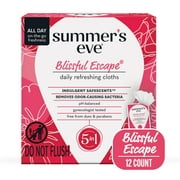 Summer's Eve Feminine Cleansing Wipes, Blissful Escape, 12 Count