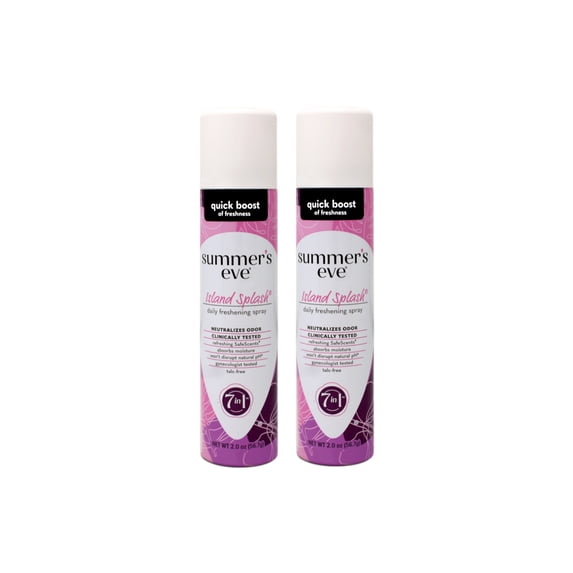Summer's Eve Feminine Deodorant Spray, Island Splash, 2 oz Pack of 2