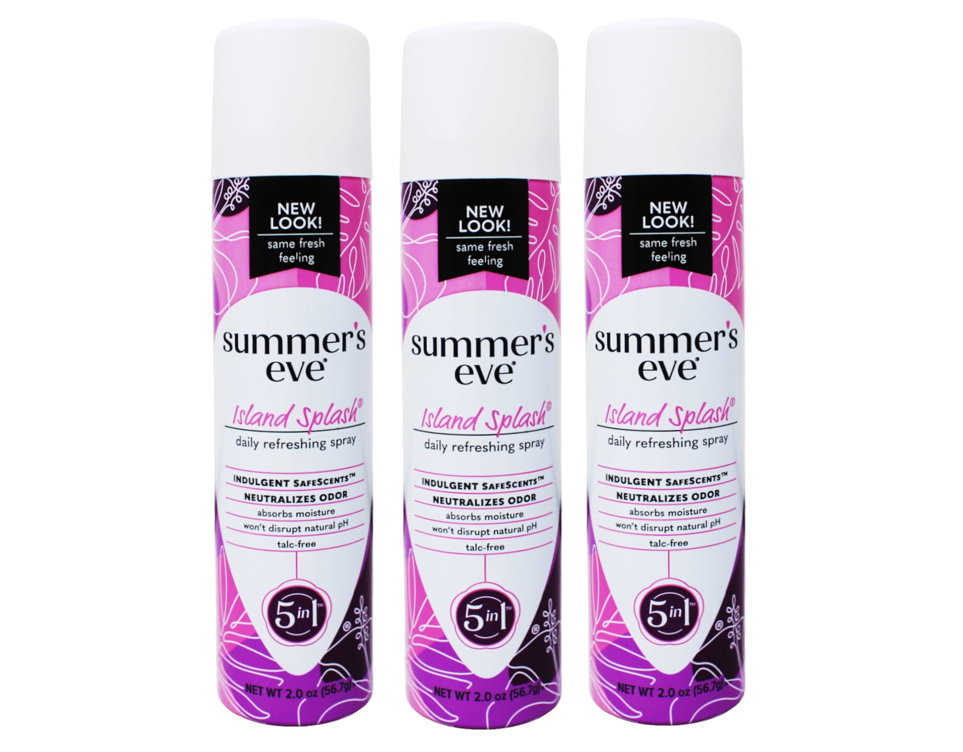 Summer's Eve Feminine Deodorant Spray, Island Splash 2 oz (Pack of 3)