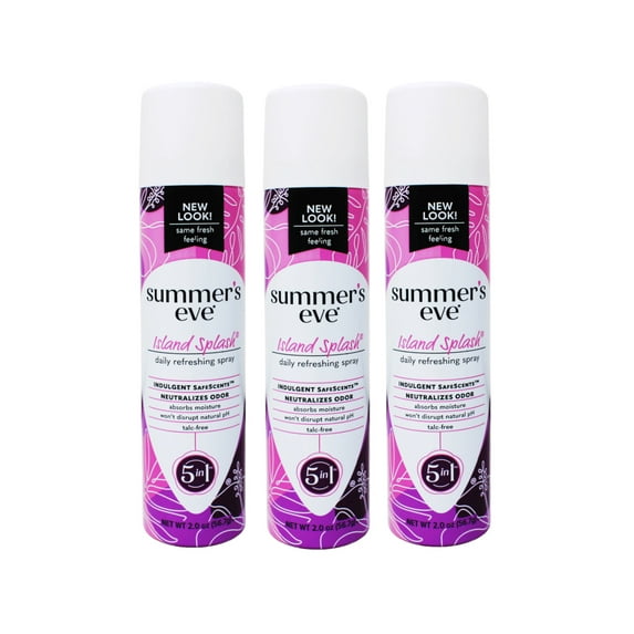 Summer's Eve Feminine Deodorant Spray, Island Splash 2 oz (Pack of 3)