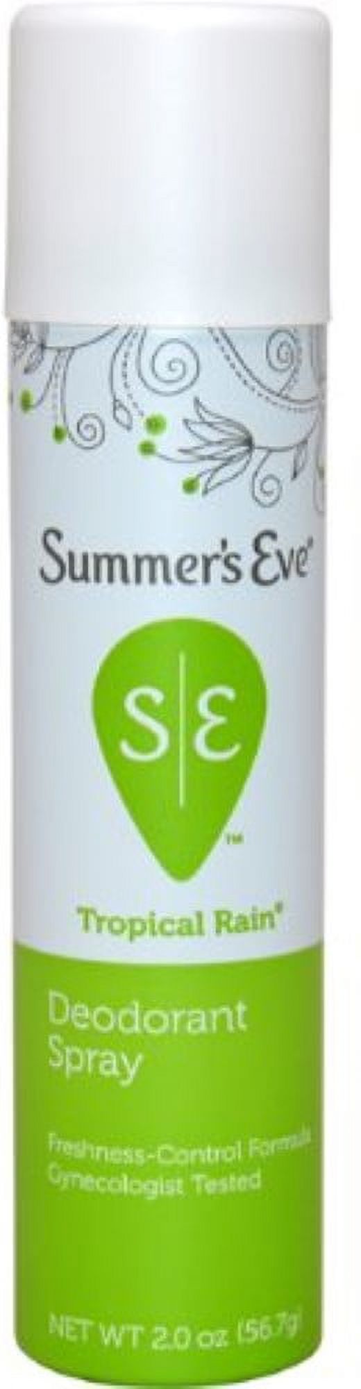Summer's Eve Feminine Deodorant Spray, Tropical Rain, 2 oz (Pack of 6) - image 1 of 2
