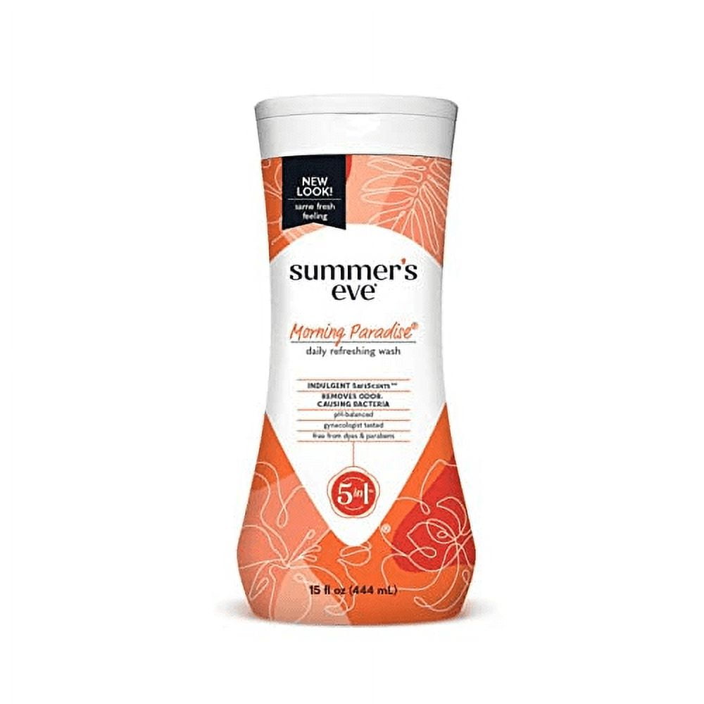Summer's Eve Feminine Wash Sensitive Skin Morning Paradise 15 oz, Pack