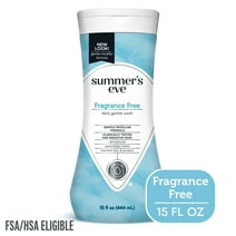 Summer’s Eve Fragrance Free Gentle Daily Feminine Wash, Removes Odor, pH Balance, 15 fl oz