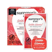 Summer’s Eve Golden Glamour Daily Feminine Wipes, 16 Count