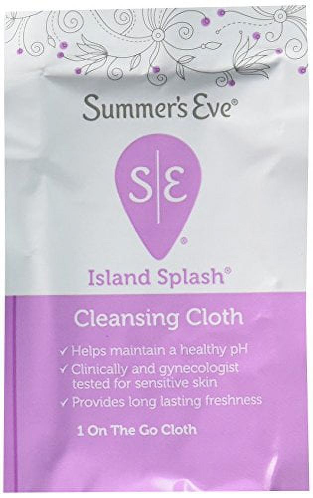 Summer's Eve Island Splash Daily Feminine Wipes, Removes Odor, pH Balanced, 16 count - image 1 of 7
