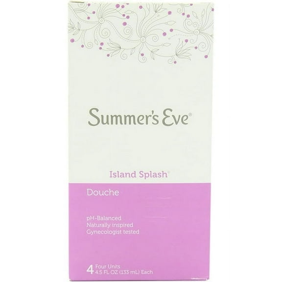 Summer's Eve Island Splash Douche, 4 Count, 4.5 oz Each 1 Pack