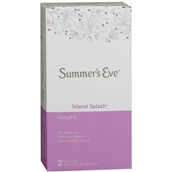 5 Pack - Summer's Eve Douche, Vaginal Douche for Women, Island Splash, 2 Units, 4.5 Oz Each