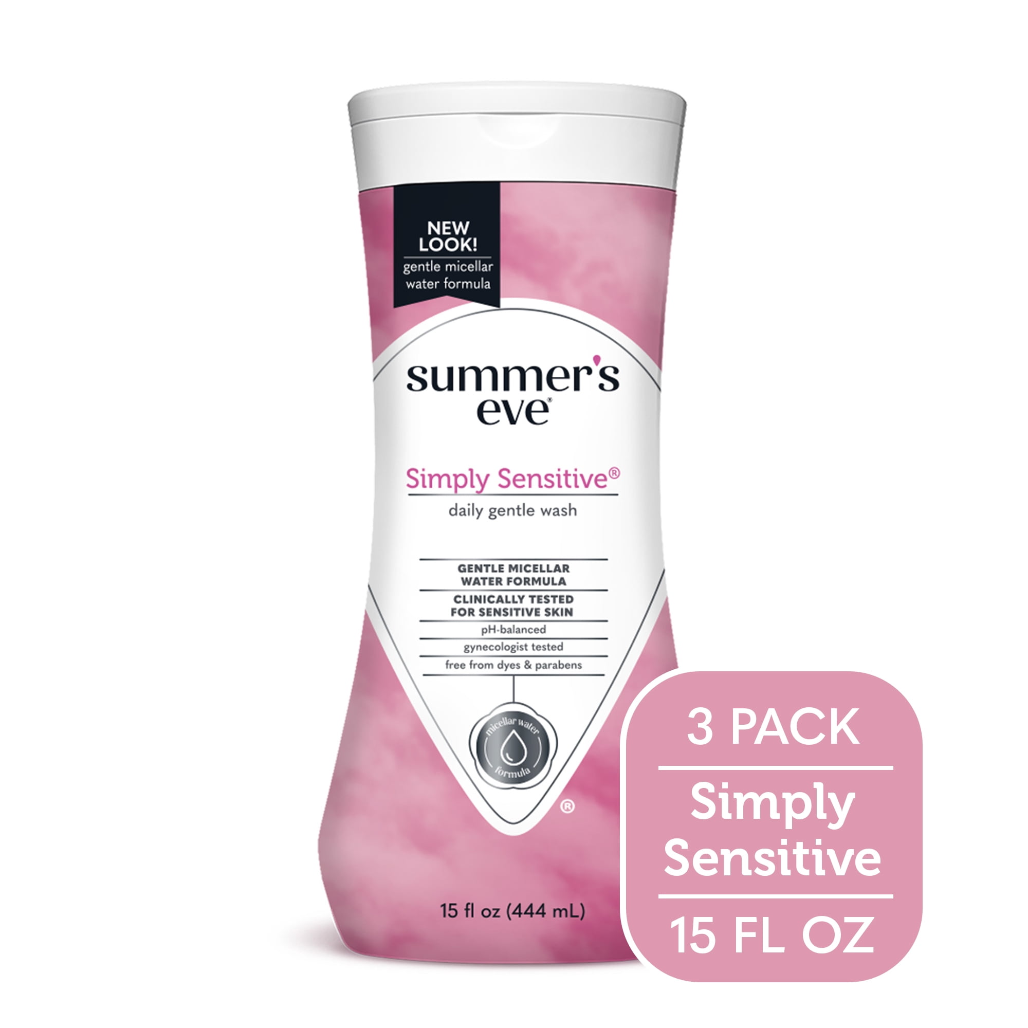 Summer’s Eve Simply Sensitive Daily Gentle Feminine Wash, Removes Odor