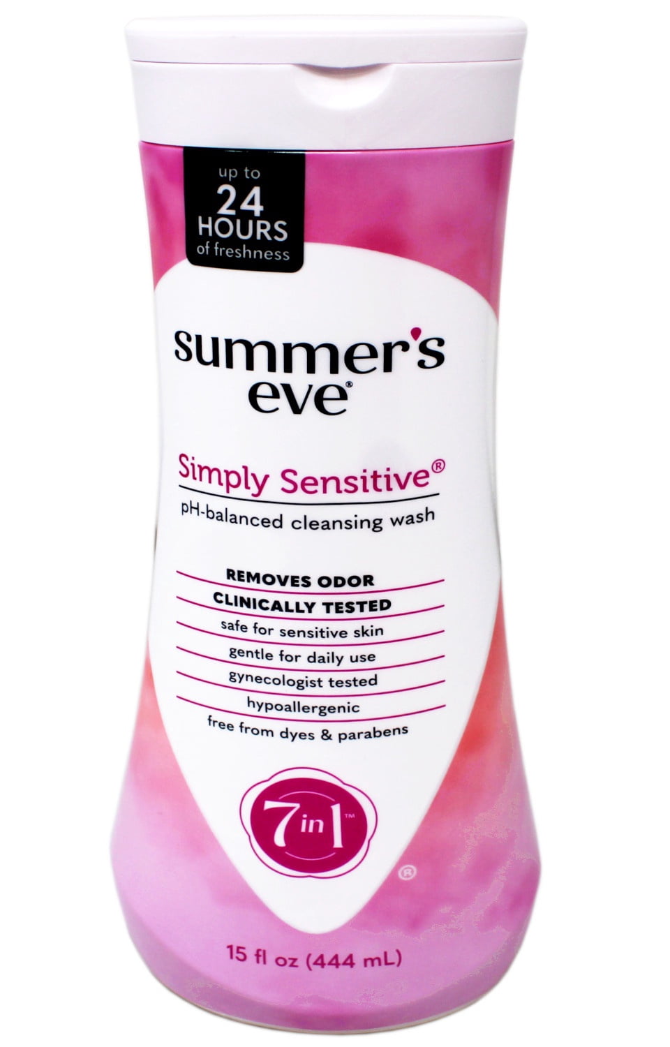 Summer’s Eve Simply Sensitive Daily Gentle Feminine Wash, Removes Odor, pH balanced, 15 fl oz