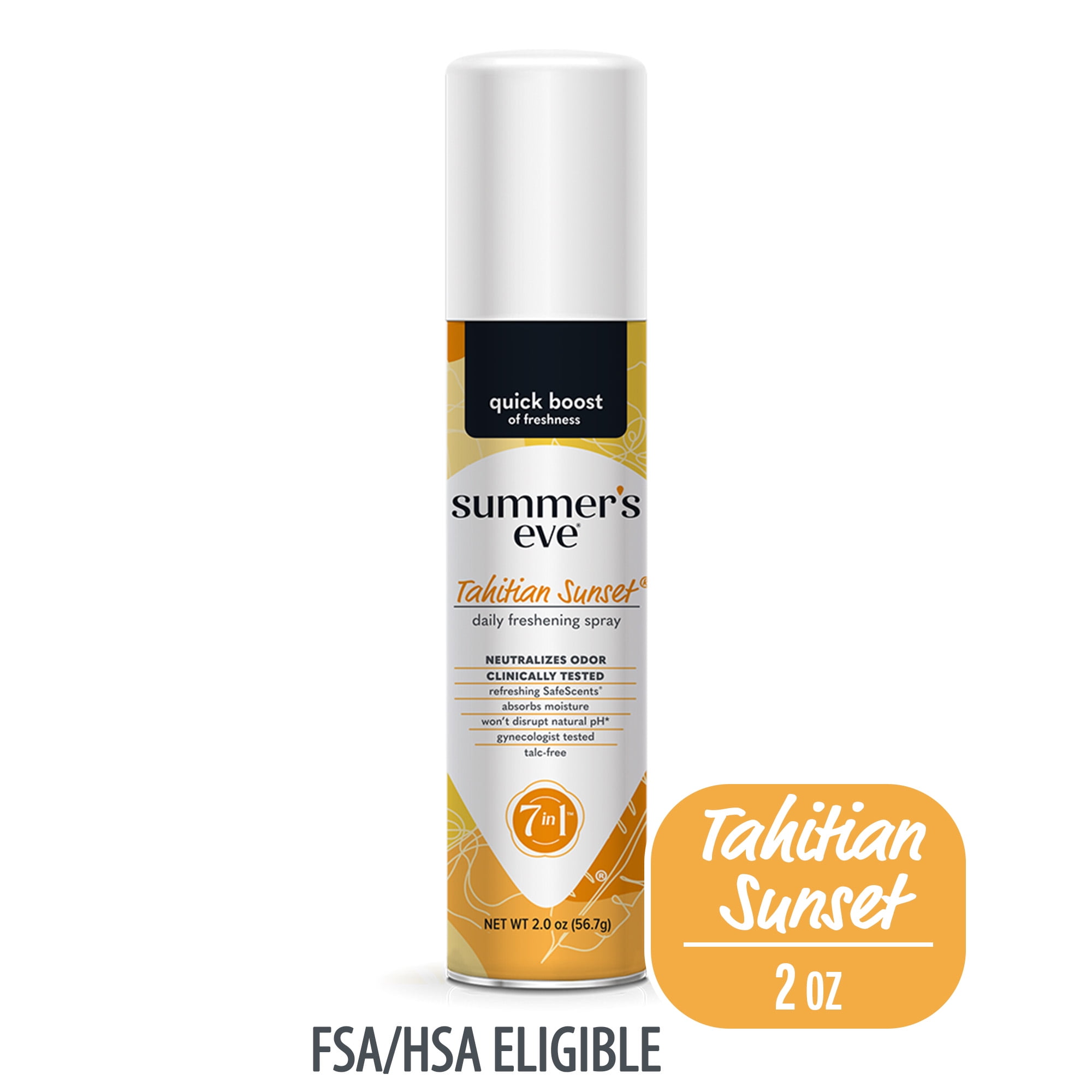 Summer's Eve Tahitian Sunset Daily Feminine Spray, 2 oz