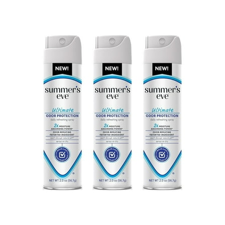 Summer's Eve Ultimate Odor Protection, Feminine Spray 2 oz, 1 CT (3-Pack)