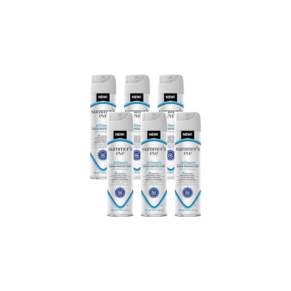 Summer's Eve Ultimate Odor Protection, Feminine Spray 2 oz, 1 CT (6-Pack)