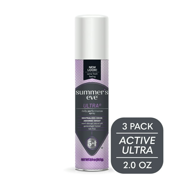 Summer's Eve Ultra Daily Active Feminine Spray, pH Balanced, 2 oz, 3