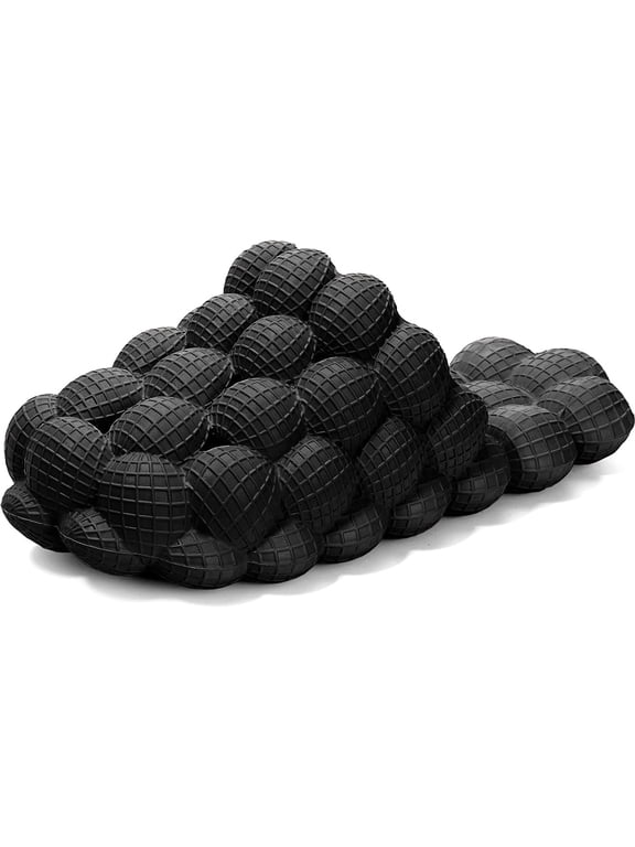Summer sandals, adult and children's slippers, bubble slide | Super cushioning fun lychee massage cloud slide