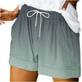 thumbnail image 1 of Summer shorts for Women Clearance Plus Size Comfy Drawstring Casual Elastic Waist Pocket Loose Shorts Pants L, 1 of 2