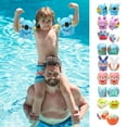 thumbnail image 2 of Inflatable Arm Floaties, 7.1x6.7 Inch Pool Arm Floaties, Swim Training Equipment For Children And Adults, Beige For Adults Kids 2 of 11