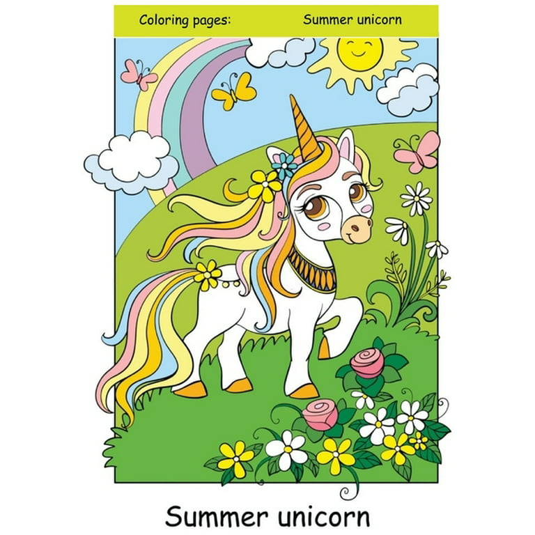 Unicorn Coloring Book for Kids Ages 8-12: Creative Coloring Pages with  Funny Cute Unicorns for Kids Toddler Boys Girls Relax after School  (Paperback)