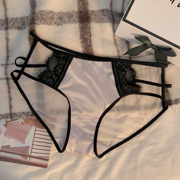 Summer women's sexy lace silk shorts underpants ladies triangle underpants for women