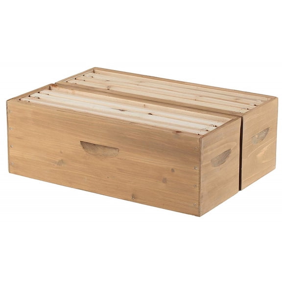 SummerHawk Ranch Victorian Teak Twin Honey Super Beekeeping Supplies
