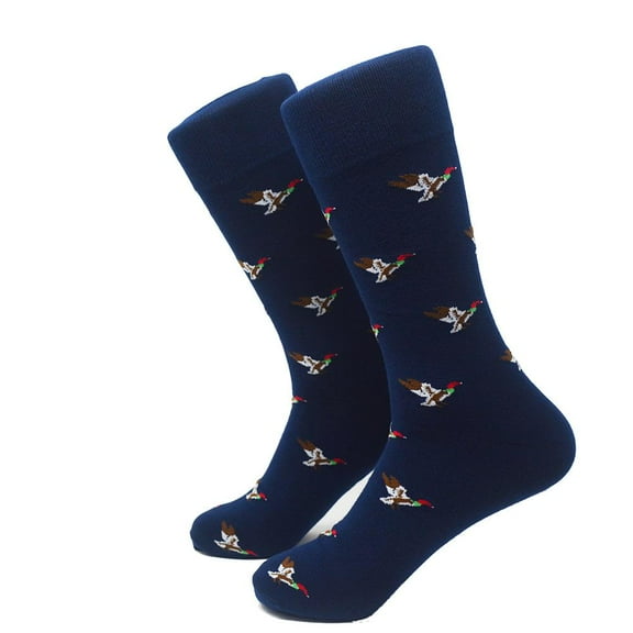 SummerTies Duck Mens Dress Socks - Navy