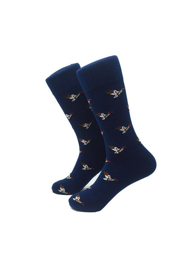 Duck Mens Dress Socks - Navy