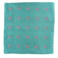thumbnail image 1 of SummerTies Flamingo Pocket Square - Teal, Woven, 1 of 1