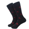 thumbnail image 1 of SummerTies Octopus Mens Dress Socks - Red on Navy, 1 of 2
