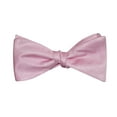 thumbnail image 1 of SummerTies Solid Color Bow Tie - Pink, Woven Silk, Adult Tie Yourself Bow Tie, 1 of 6