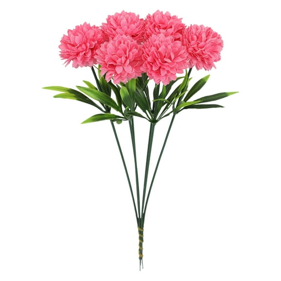 Summercome 1 Bouquet Premium Hydrangea Artificial Flowers Bouquets, 6 Heads Lifelike Silk Fake Hydrangea with Stems, Faux Floral Arrangements for Home Wedding Party Table Centerpieces Decoration